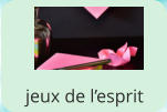 jeux de l’esprit