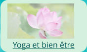Yoga et bien être